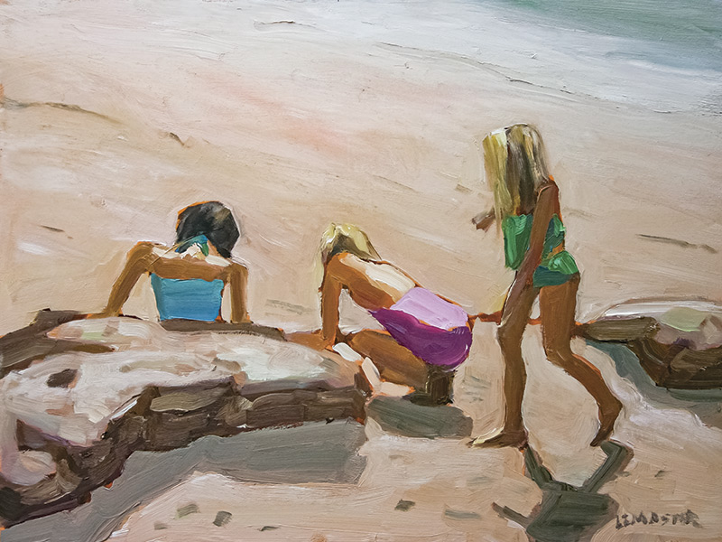 2024 Kootenay Boundary Calendar Artwork - Beach Girls 3 - DeniseLeMaster